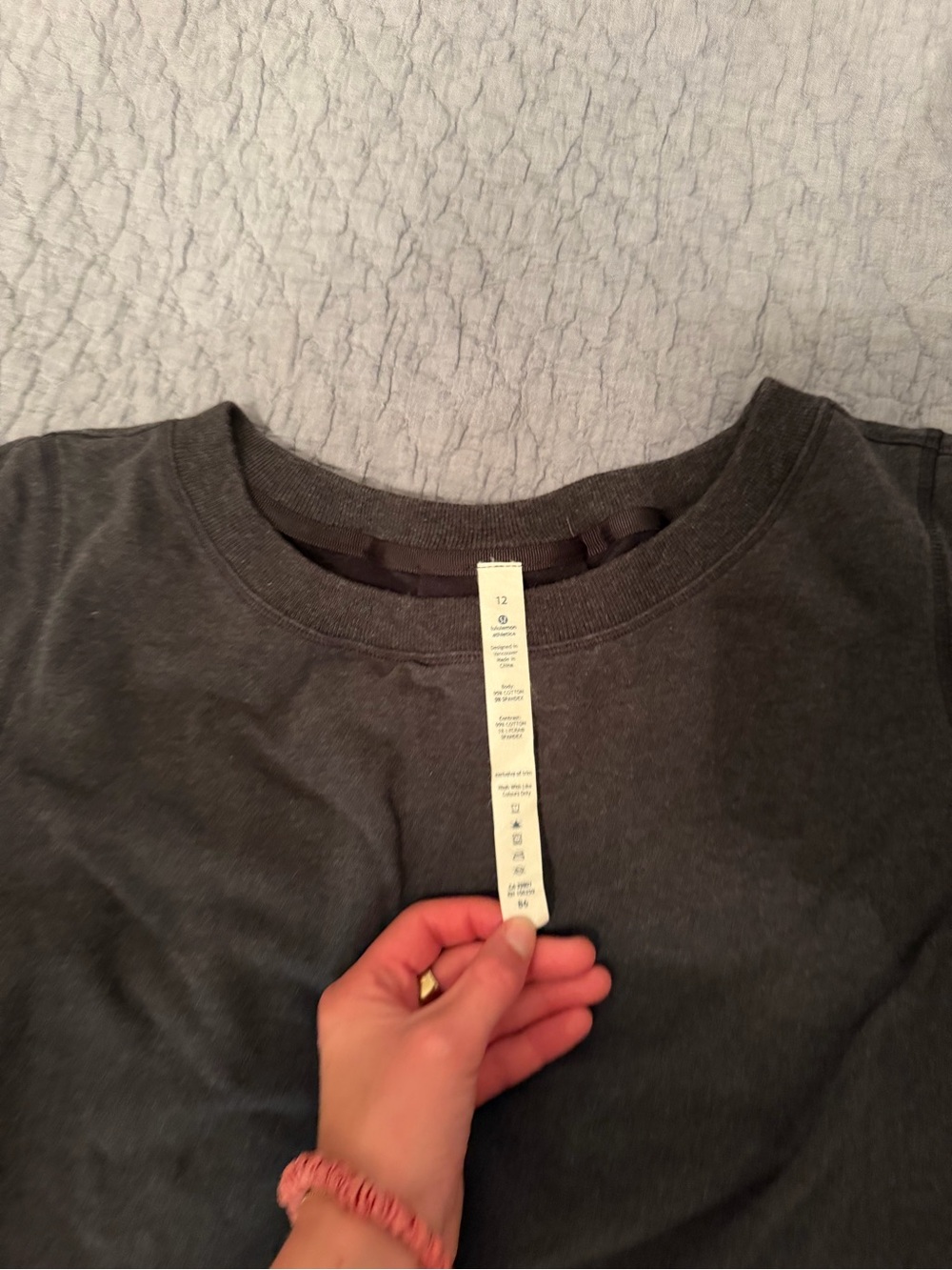 lululemon athletica Dark Gray Crewneck Sweatshirt